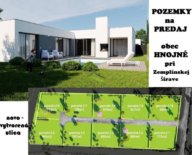 Skvelé pozemky na novovytvorenej ulici v peknej lokalite - 758m2